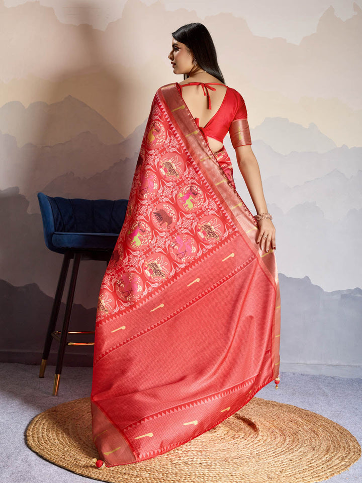 Printed Art Silk Saree