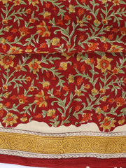 Printed Cotton Blend Unstitched Suit With Dupatta
