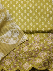 Cotton Printed Cotton Unstitched Suit