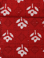 Printed Cotton Blend Unstitched Suit With Dupatta