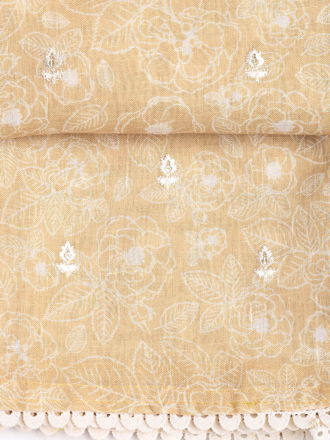 Printed Linen Unstitched Suit With Dupatta