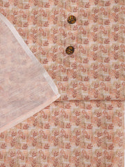 Printed Linen Unstitched Suit With Dupatta