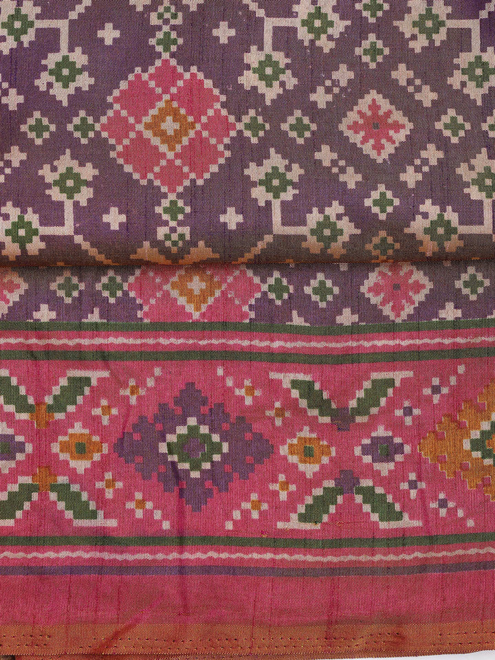 Art Silk Unstitched Suit Piece With Dupatta