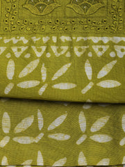 Printed Cotton Blend Unstitched Suit With Dupatta