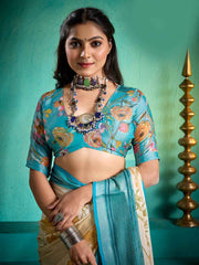 Digital Printed Georgette Saree