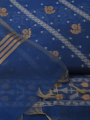 Jamdani Chanderi Unstitched Suit Piece With Dupatta