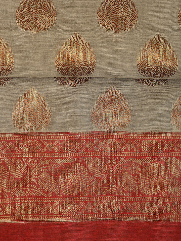 Banarasi Chanderi Unstitched Suit With Dupatta