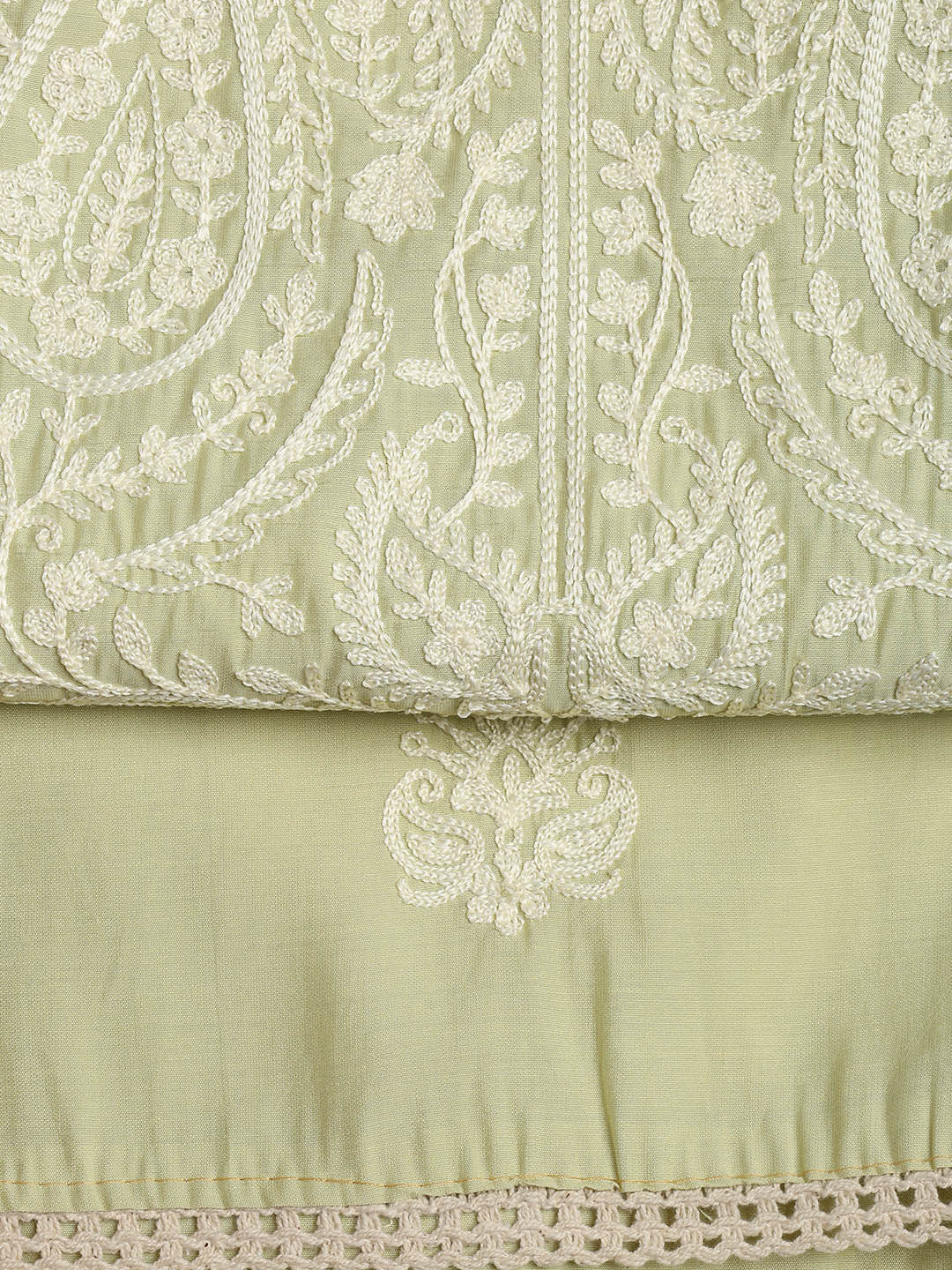 Cotton Blend Unstitched Suit Piece With Dupatta