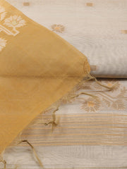 Jamdani Chanderi Unstitched Suit Piece With Dupatta