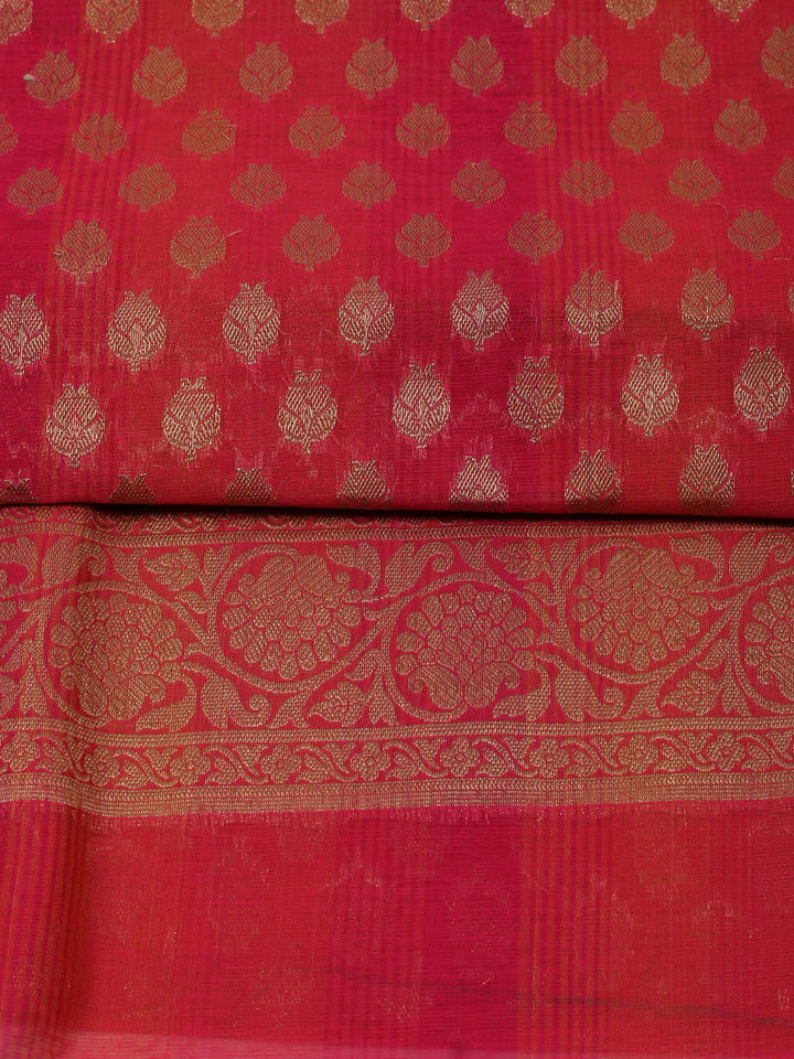 Rani Woven Design Chanderi Unstitched Dress Material