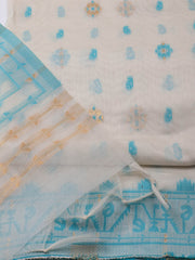 Jamdani Chanderi Unstitched Suit Piece With Dupatta