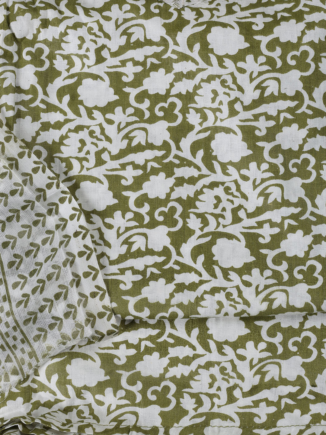 Printed Cotton Blend Unstitched Suit With Dupatta