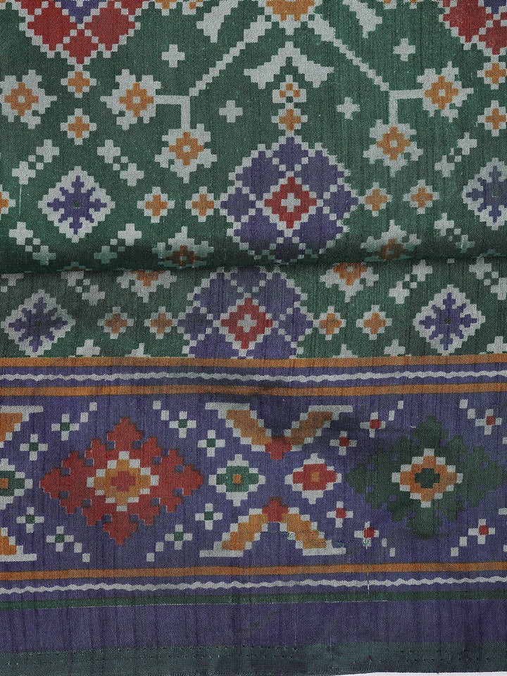 Art Silk Unstitched Suit Piece With Dupatta