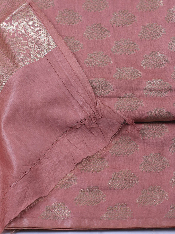 Banarasi Chanderi Unstitched Suit With Dupatta