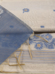 Jamdani Chanderi Unstitched Suit Piece With Dupatta