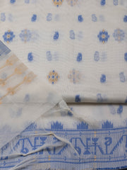 Jamdani Chanderi Unstitched Suit Piece With Dupatta