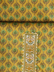 Printed Cotton Blend Unstitched Suit With Dupatta