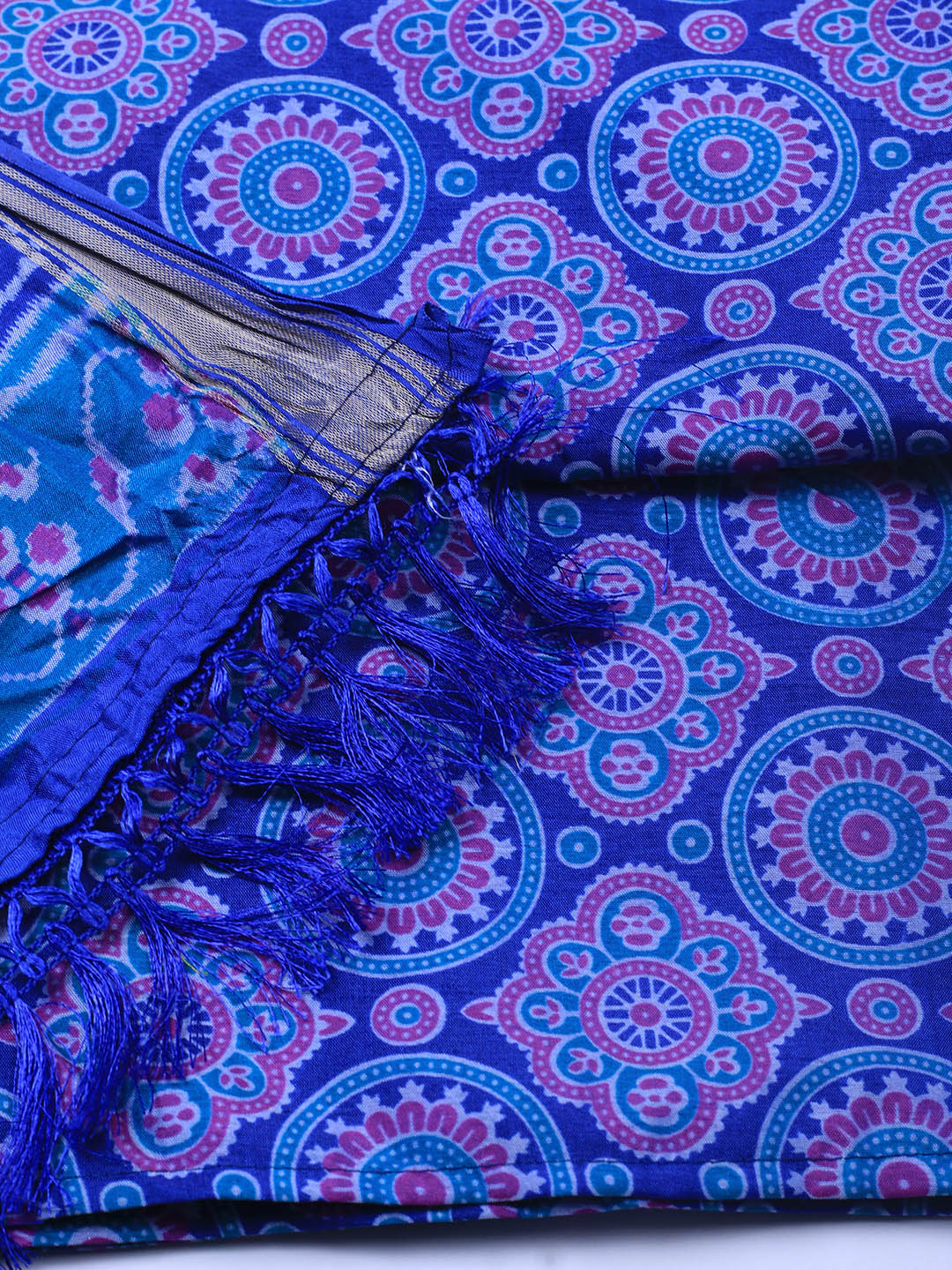 Art Silk Unstitched Suit Piece With Dupatta