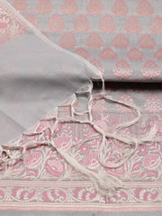 Woven Chanderi Unstitched Suit Piece With Dupatta