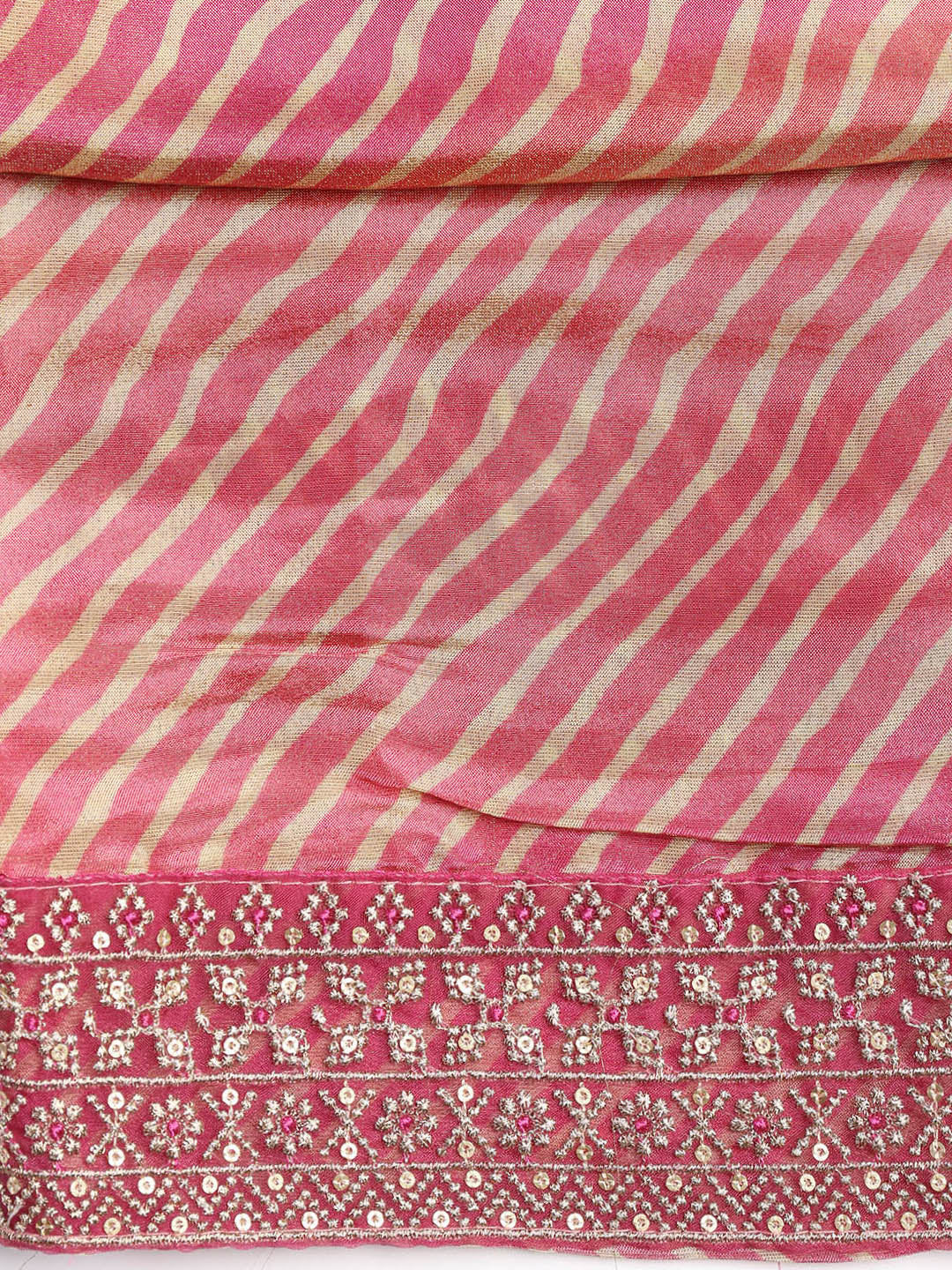 Patch Neck Art Silk Unstitched Suit With Dupatta