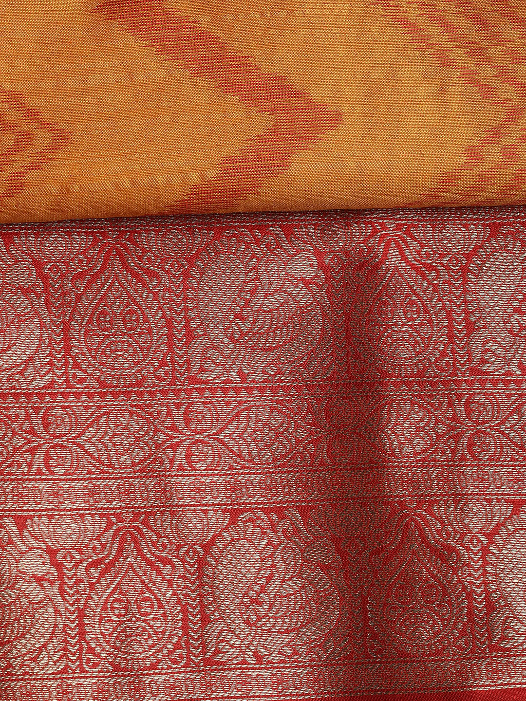 Woven Chanderi Unstitched Suit With Dupatta