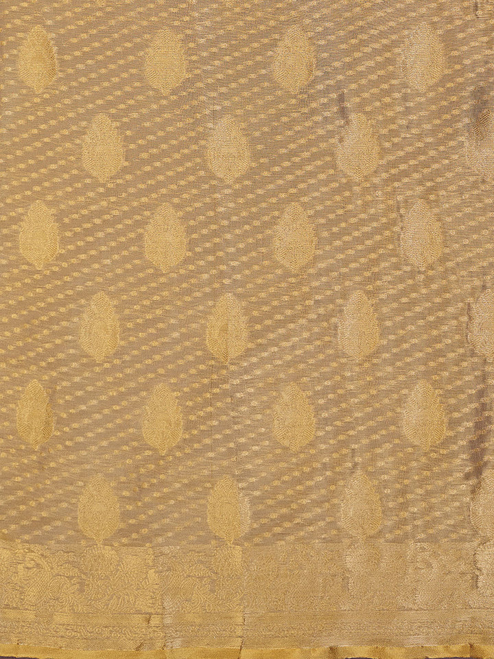 Zari Jaal Cotton Woven Saree