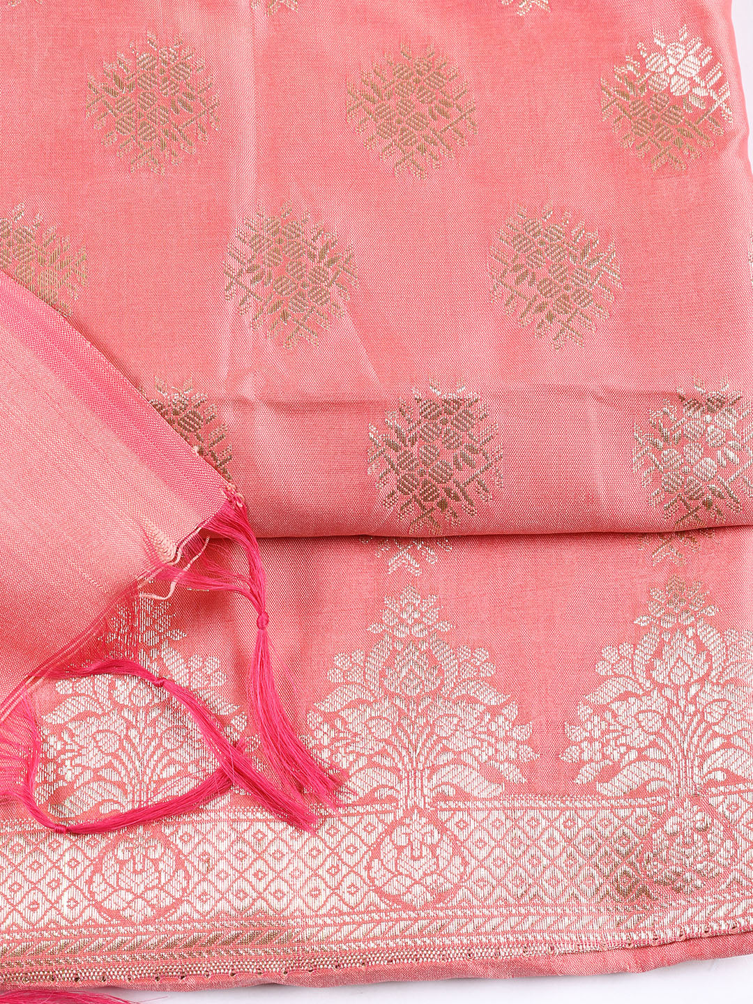 Woven Chanderi Unstitched Suit Piece With Dupatta