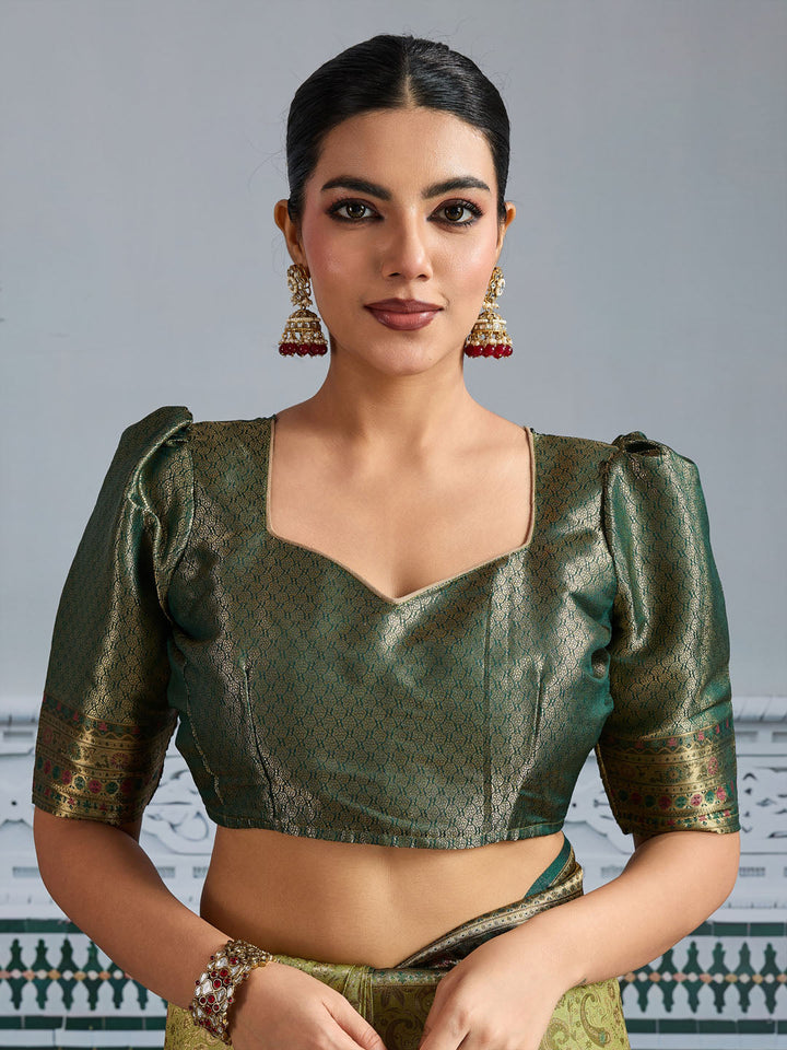 Woven Design Meenakari Kanjivaram Silk Saree