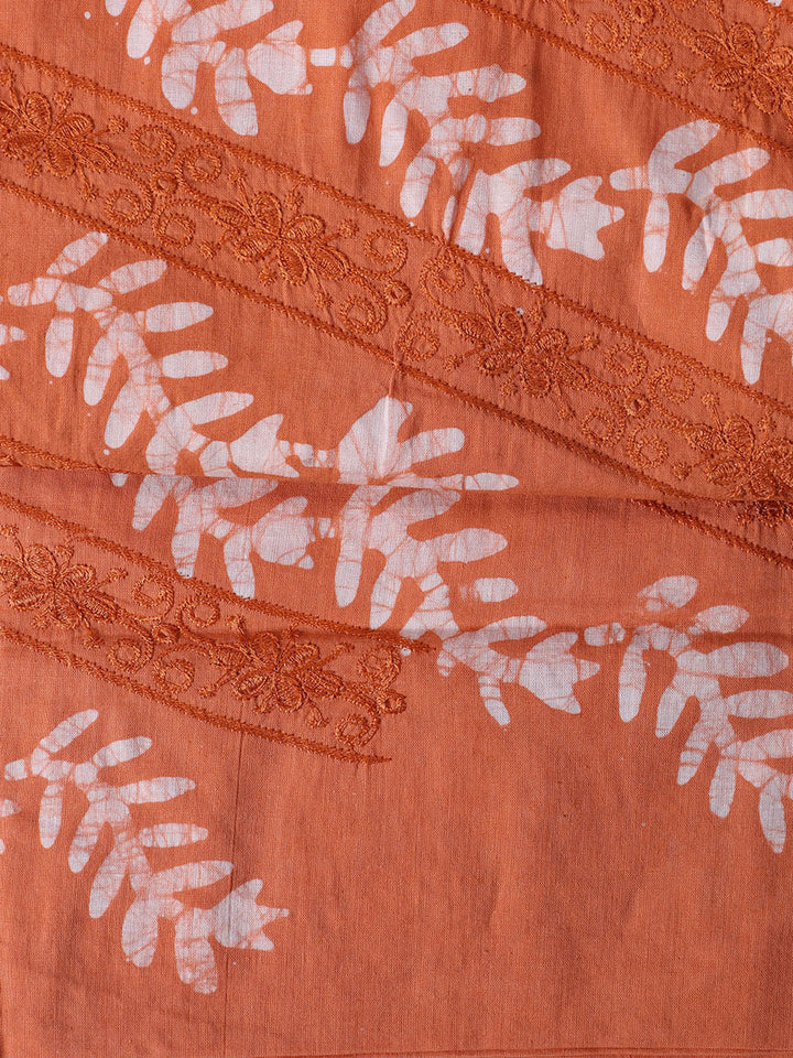 Printed Cotton Blend Unstitched Suit With Dupatta