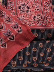Printed Cotton Blend Unstitched Suit With Dupatta