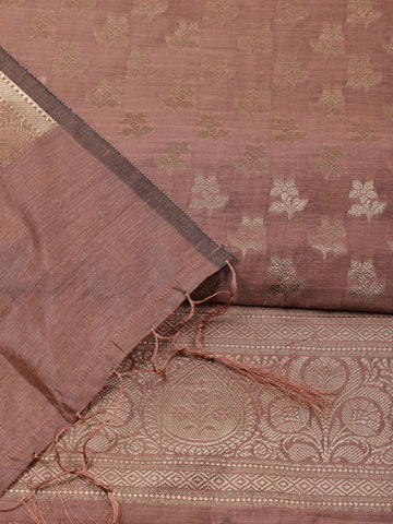 Woven Chanderi Unstitched Suit With Dupatta