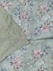 Printed Cotton Blend Unstitched Suit With Dupatta