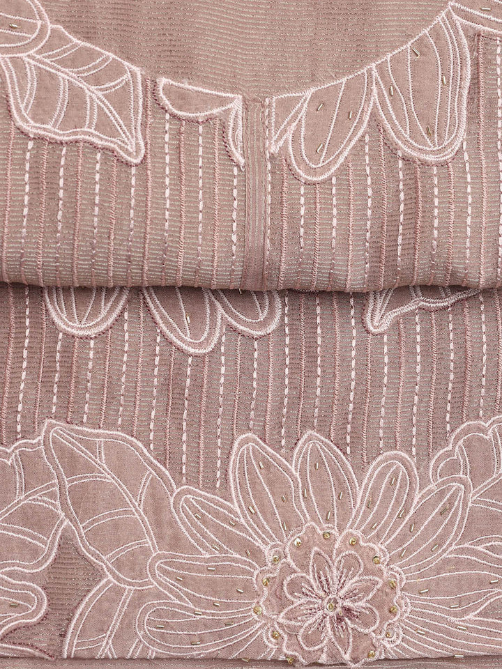Embroidery Tissue Unstitched Suit With Dupatta
