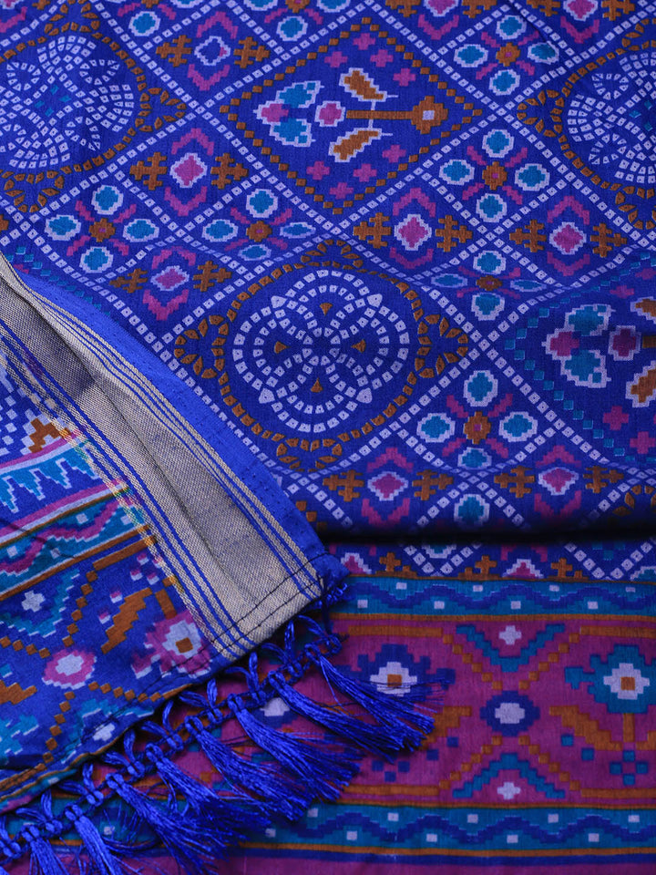 Art Silk Unstitched Suit Piece With Dupatta