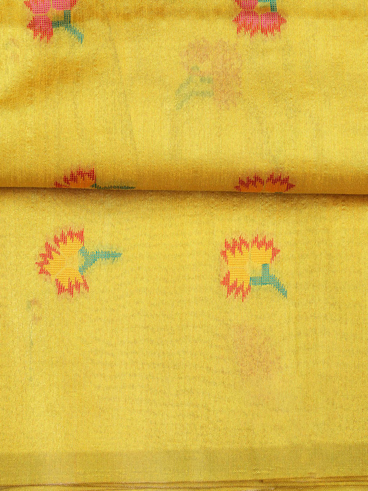 Woven Chanderi Unstitched Suit Piece With Dupatta