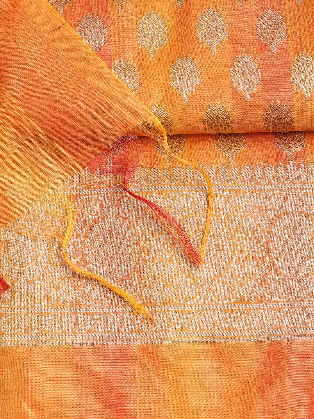 Woven Chanderi Unstitched Suit With Dupatta