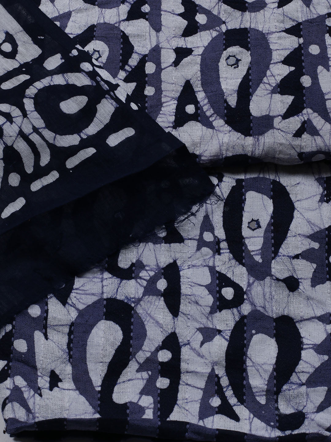Printed Cotton Blend Unstitched Suit With Dupatta