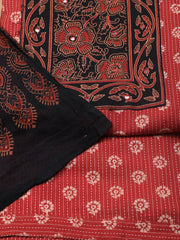 Printed Cotton Blend Unstitched Suit With Dupatta