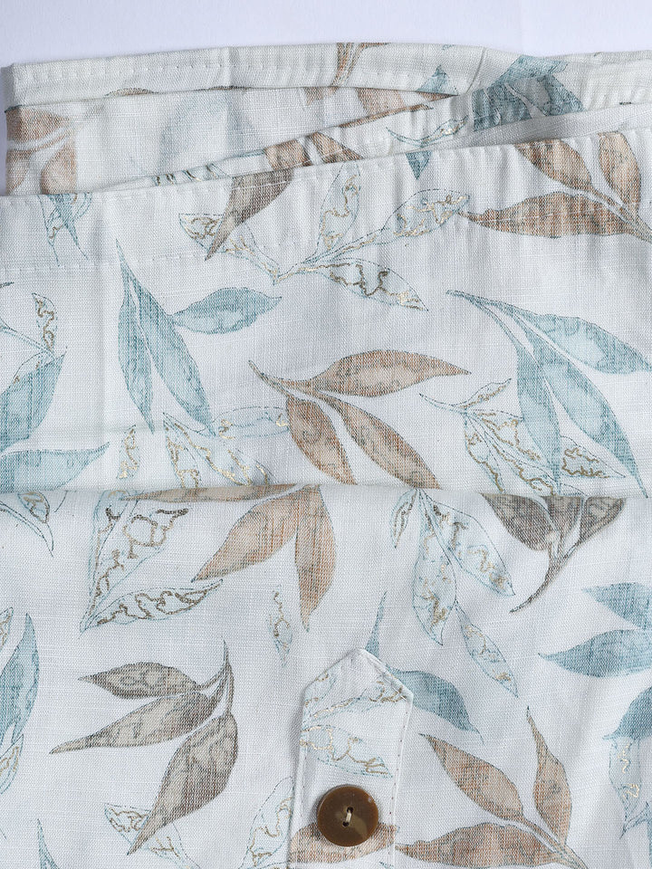 Printed Cotton Blend Unstitched Suit With Dupatta