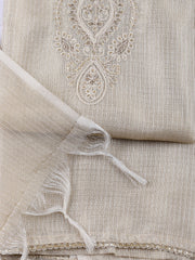 Neck Embroidered Tissue Unstitched Suit With Dupatta