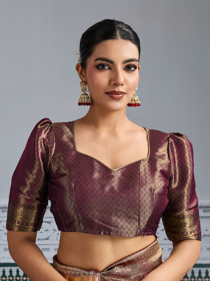 Woven Design Meenakari Kanjivaram Silk Saree