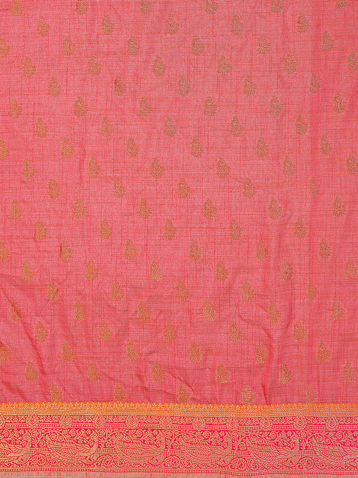 Zari Jaal Cotton Woven Saree