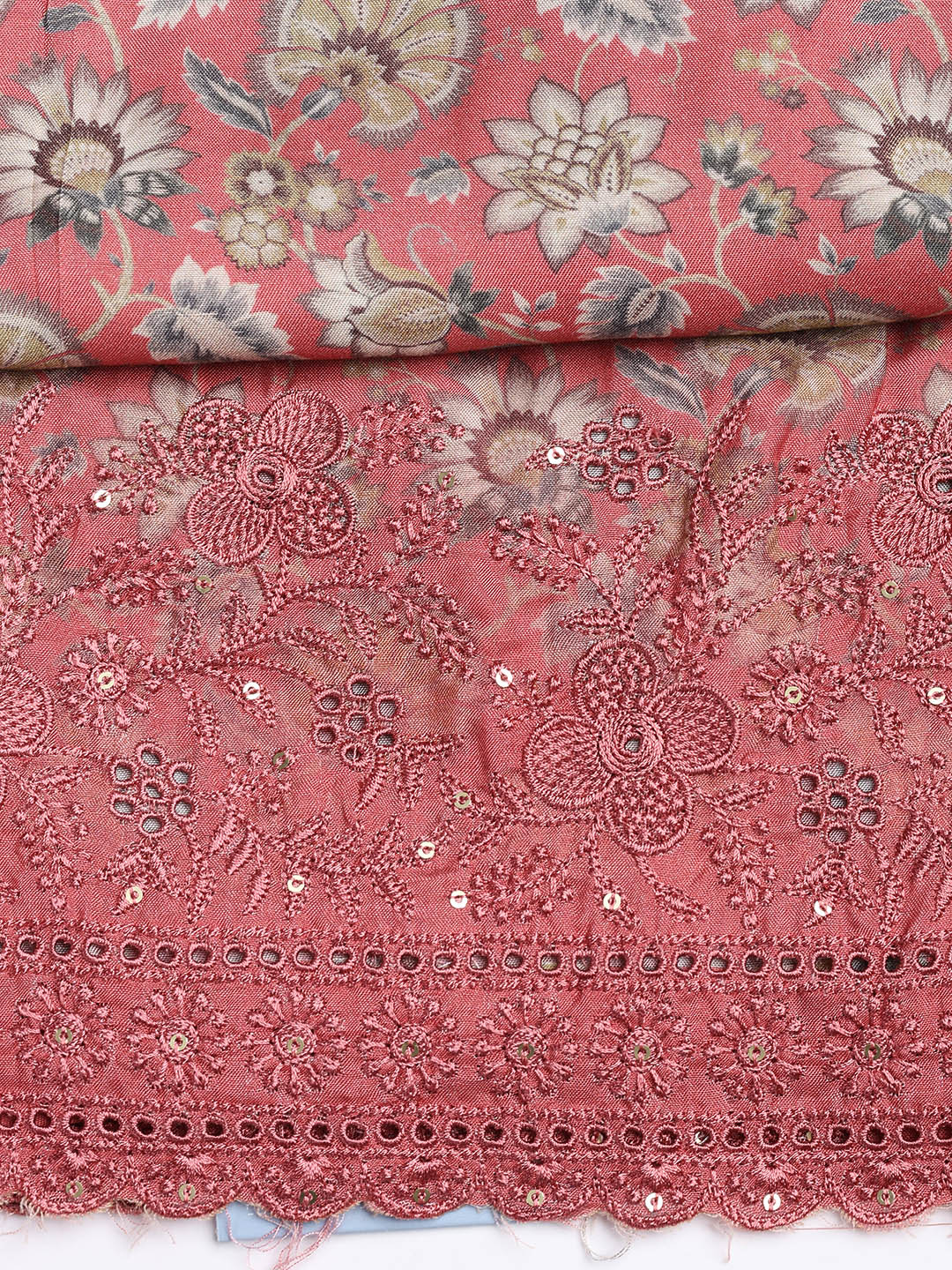 Printed Muslin Unstitched Suit With Dupatta