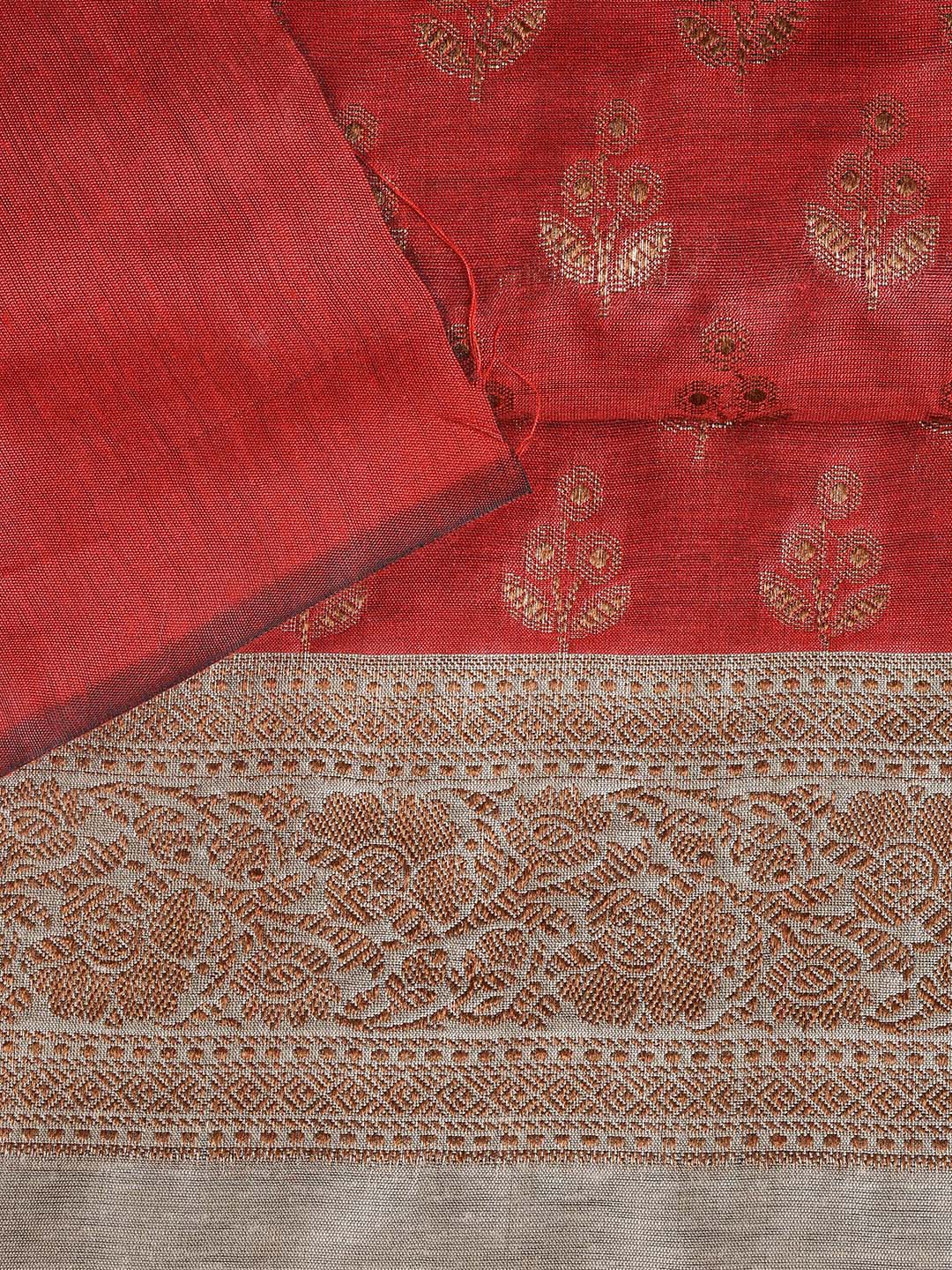 Banarasi Chanderi Unstitched Suit With Dupatta