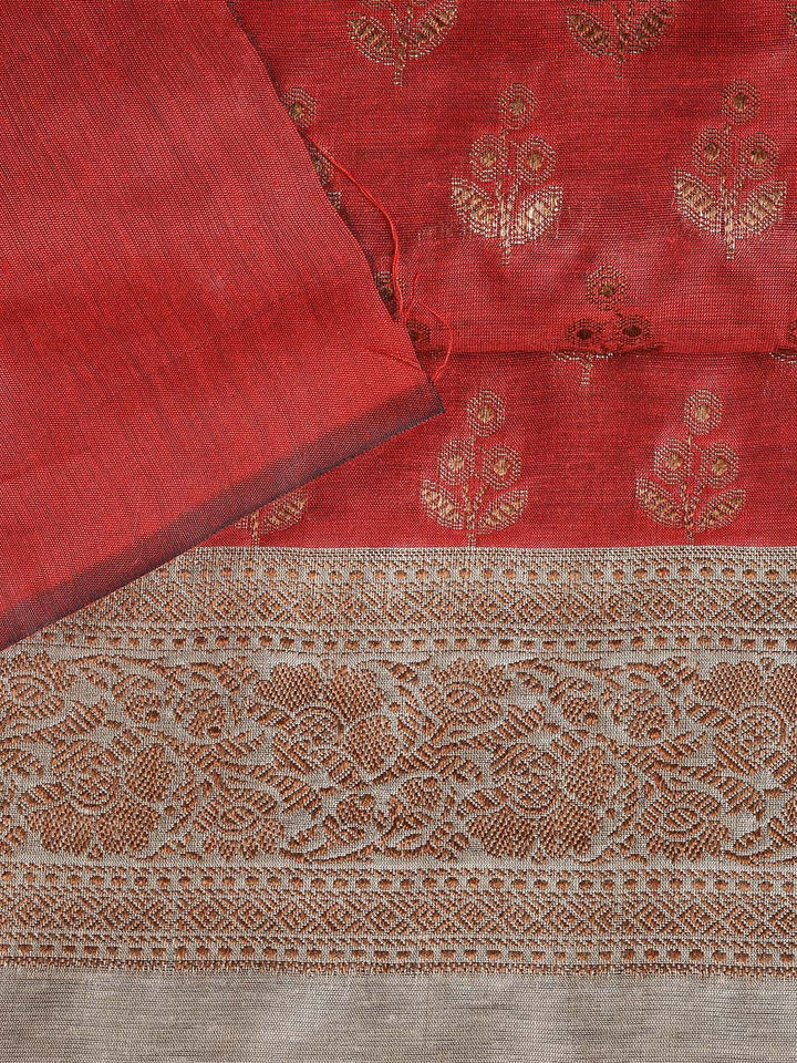 Banarasi Chanderi Unstitched Suit With Dupatta
