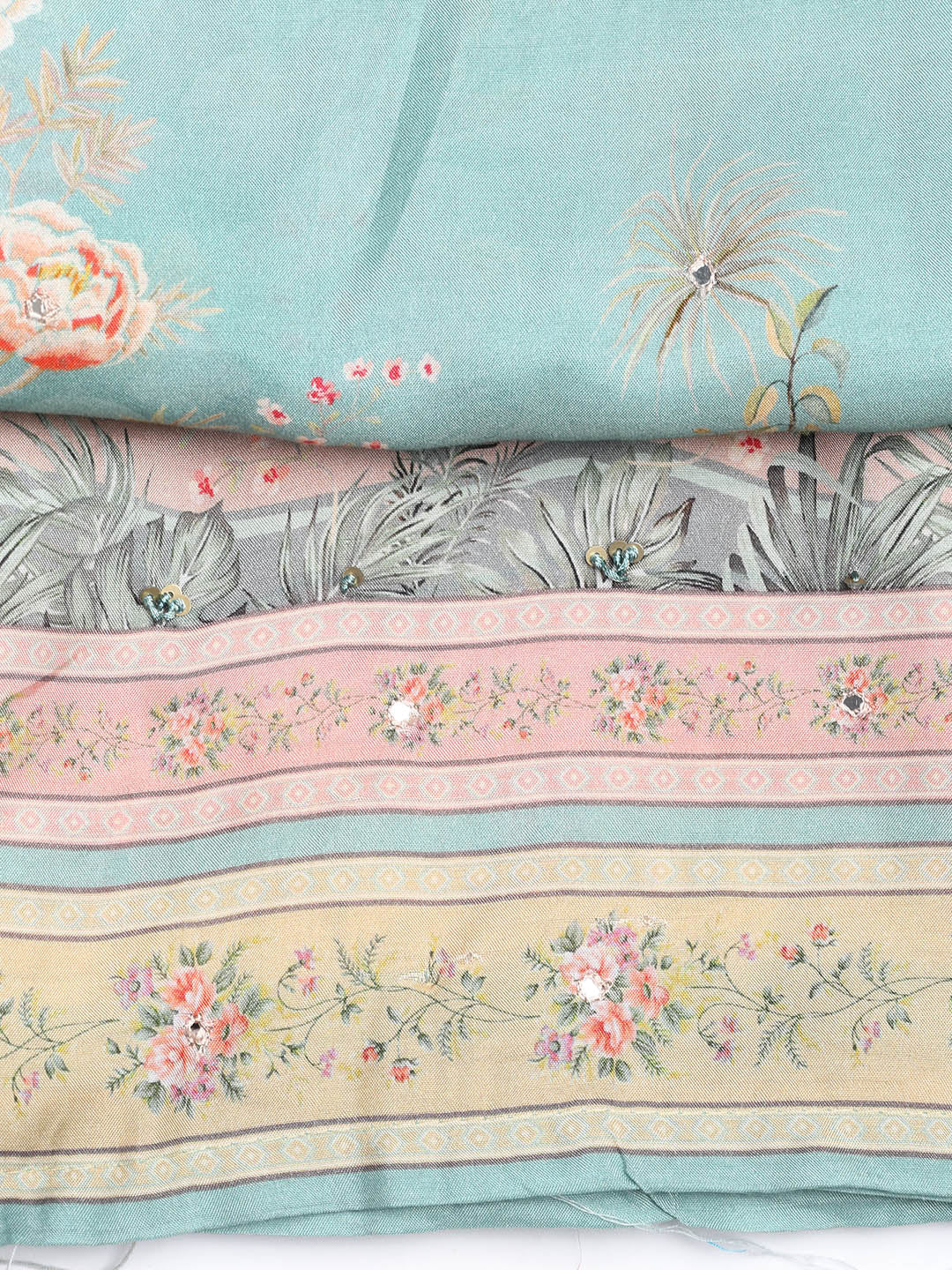 Printed Muslin Unstitched Suit With Dupatta