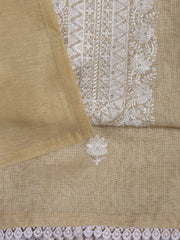Printed Linen Unstitched Suit Piece With Dupatta
