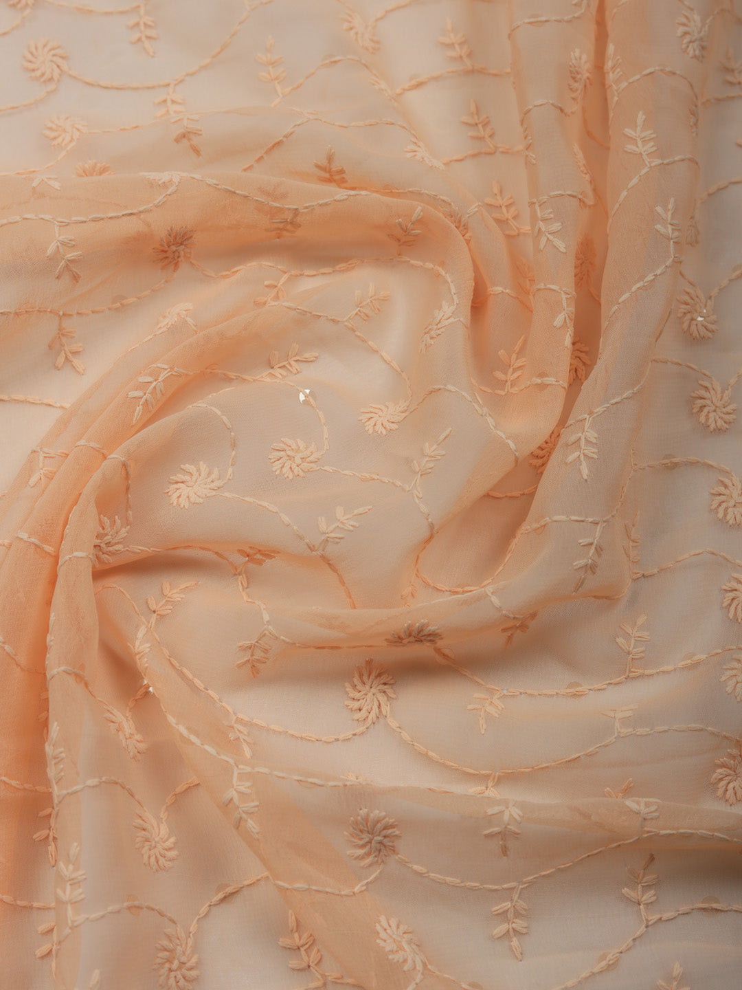 Embroidered Cotton Unstitched Suit With Pant &amp; Dupatta