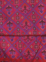 Printed Chanderi Unstitched Suit With Dupatta