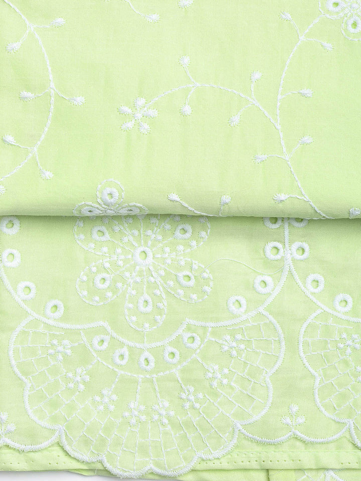 Neck Embroidery Cotton Unstitched Suit With Dupatta